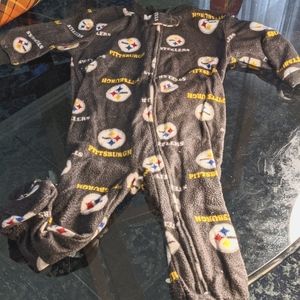 NFL Steelers Footie Sleeper size 6-12 months
